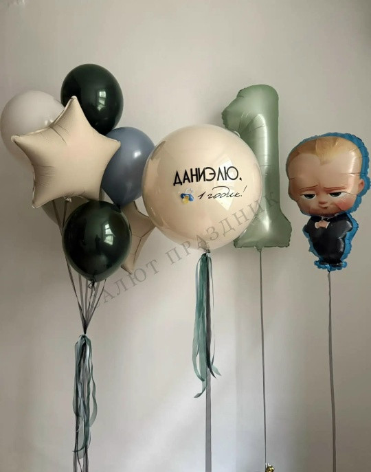 Композиция из шаров "Главный Босс"
