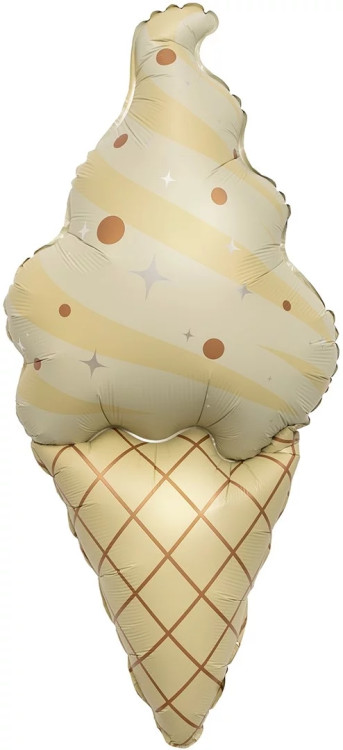 Шар (37''/94 см) Фигура, Мороженое, Сатин